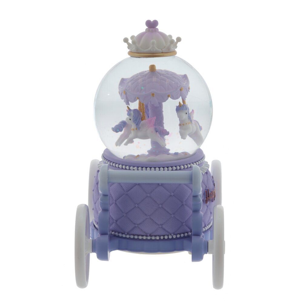 GAEM Фигурка декоративная "Карусель" в стекл шаре (муз, подсвет, вьюга, 2xAAA н/п), D8 см, L17 W9 H17 см