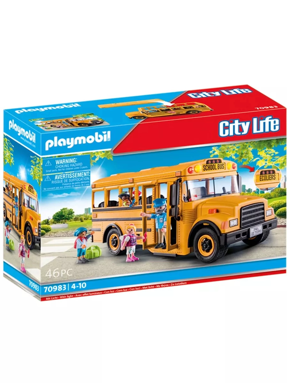 Набор Школьный автобус Playmobil 70983 свет