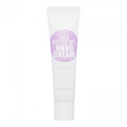DERMA FACTORY EDLP Shea Butter 10% Hand Cream Pure Musk Увлажняющий крем для рук с маслом ши и ароматом белого мускуса 30г