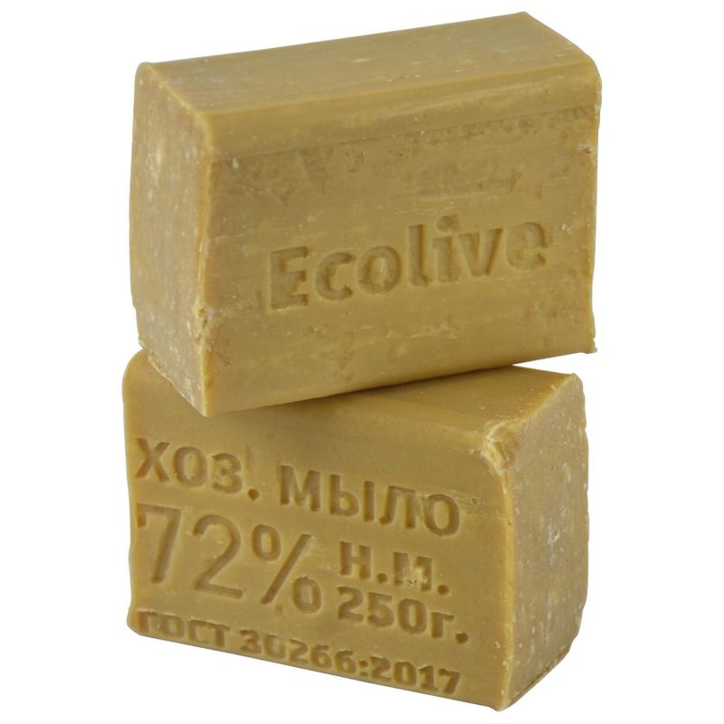 Мыло хозяйственное Россия Ekolife 72% 250 гр/шт ±10% 40 шт/кор