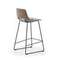 Полубарный стул Zahara, 65 см, коричневый с черными ножками