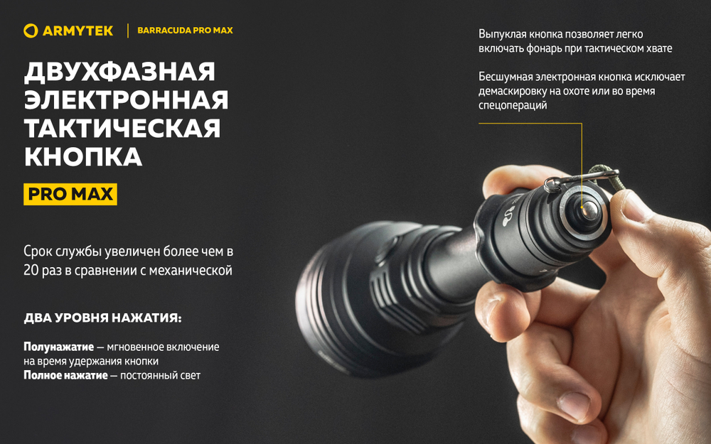 Фонарь Armytek Barracuda Pro Max