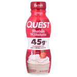 Quest Nutrition, Протеиновый молочный коктейль, клубника, 4 флакона по 414 мл (14 жидк. Унций)