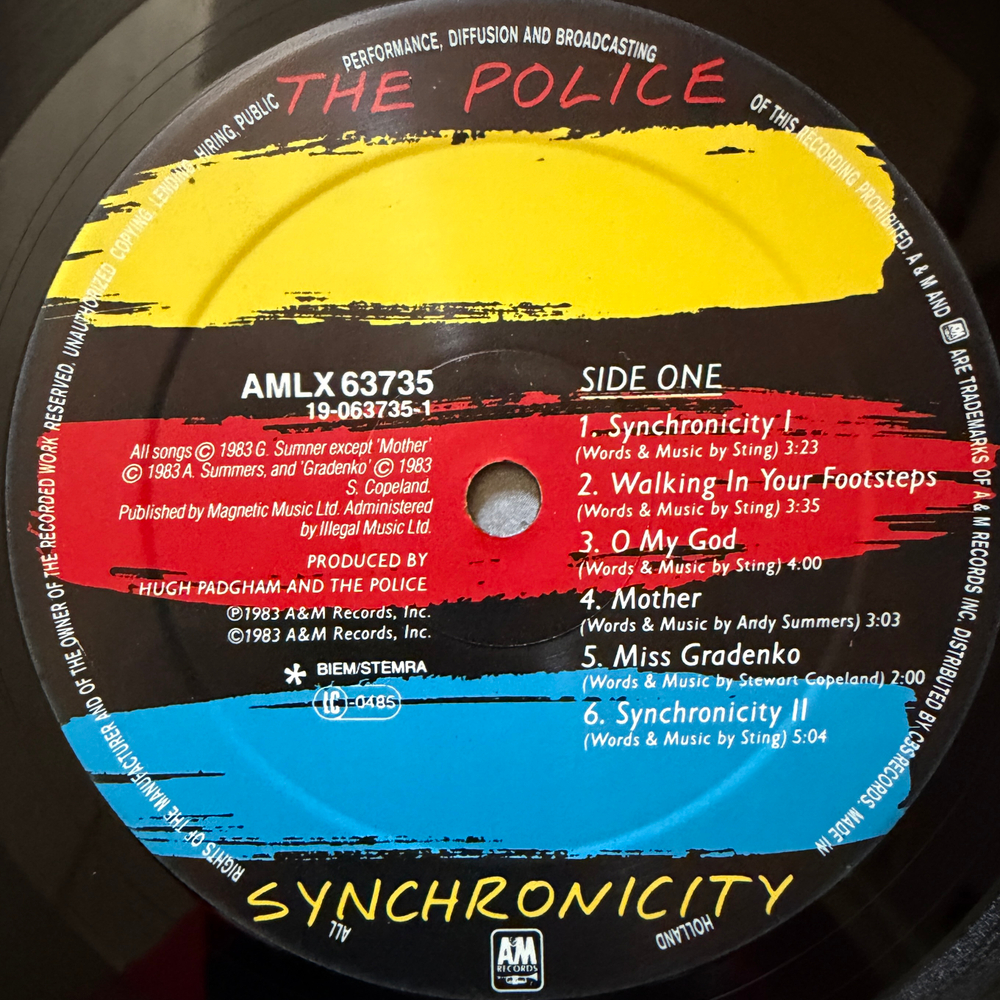 The Police ‎– Synchronicity (Голландия 1983г.)