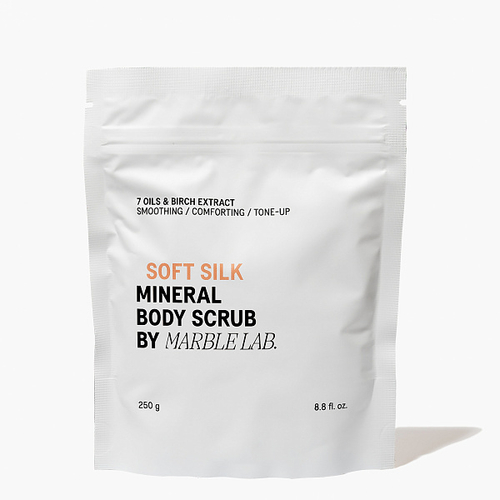 Marble Lab Смягчающий солевой скраб для тела «Шёлк»- Soft silk ,250 г