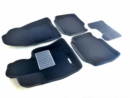 Коврики салона для MAZDA CX-9 (2017-) Euromat 3D Business черные. Арт. EMC3D-003401