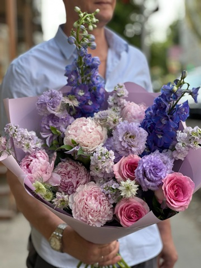 Сборный букет «Лиловый туман»