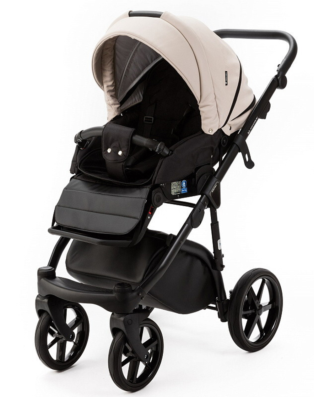 Детская коляска Adamex Nola Deluxe 2 в 1 N-SA07 (СВ.БЕЖ. КОЖА)