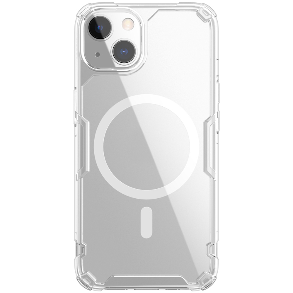 Усиленный прозрачный чехол для iPhone 13, Nillkin с поддержкой MagSafe, серия Nature TPU Pro Magnetic Case