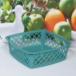 Сухарница пластиковая «Астория» 20*20*6,5см, морская волна