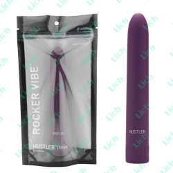 Фиолетовый пластиковый вибратор от HUSTLER 7in ROCKER VIBE