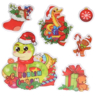 Набор наклеек «Змейка улыбака» 20*20 см, в ассортименте