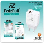 Зарядное устройство FaizFull FC66 18W QC3.0 3A USB White