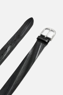 ZARA КОЖАНЫЙ РЕМЕНЬ, ЧЕРНЫЙ