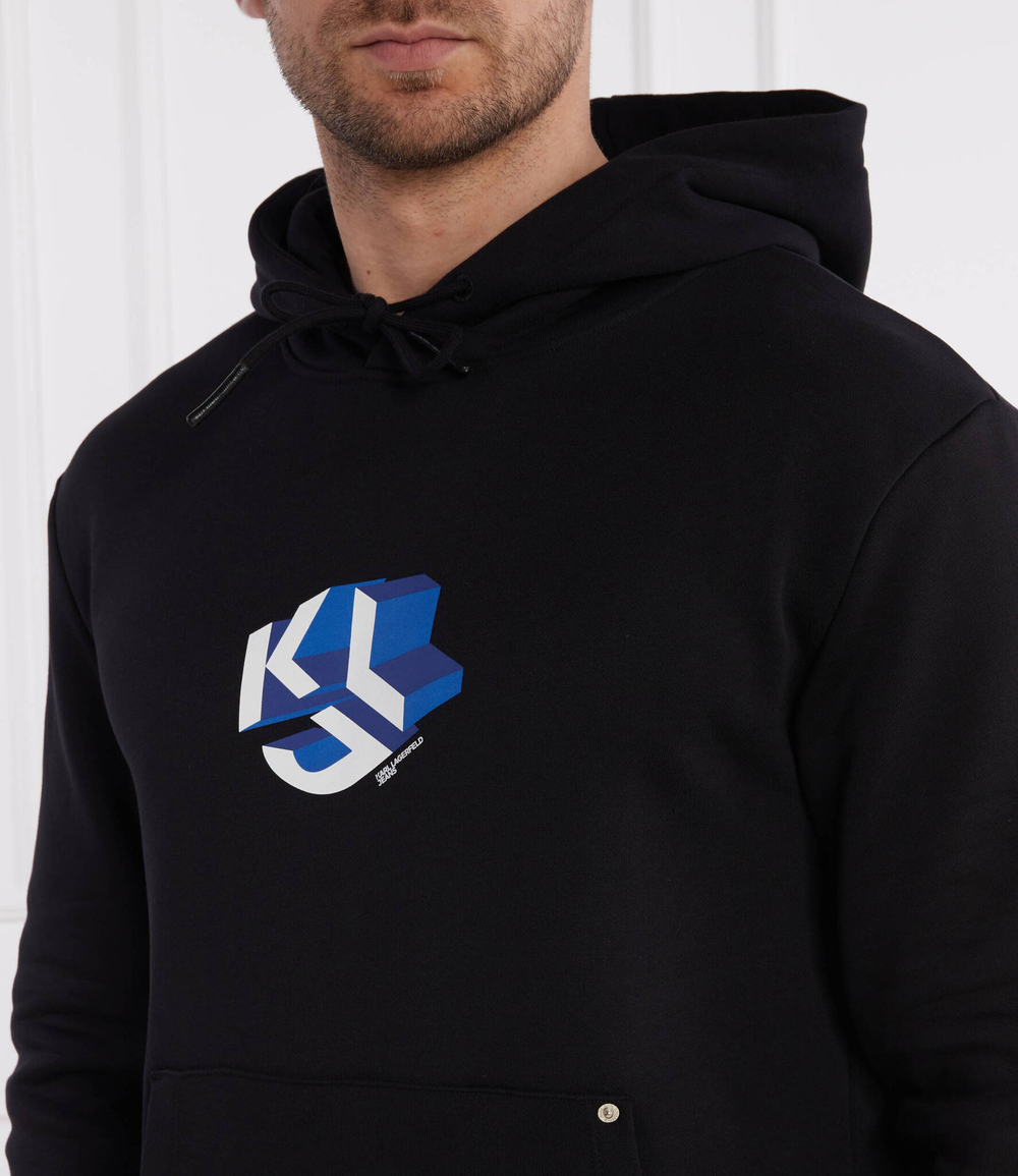 Худи monogram Karl Lagerfeld Jeans - черный(241D1801)