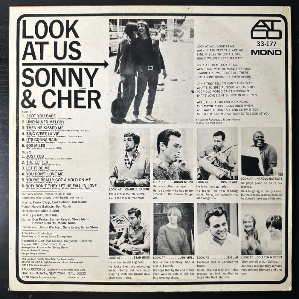 Sonny & Cher – Look At Us (Италия 1965г.)
