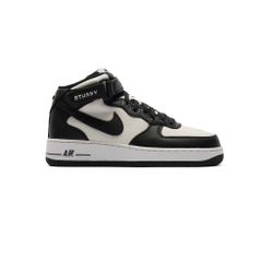 Кроссовки Nike Air Force 1 Mid x Stüssy "Black and Light Bone"