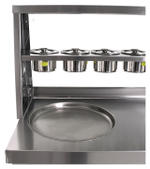 Фризер для жареного мороженого Foodatlas KCB-2Y (контейнеры, световой короб, стол для топпингов)