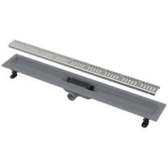 Желоб AlcaPlast Simple водоотводящий с порогами для перфорированной решетки APZ10-550M