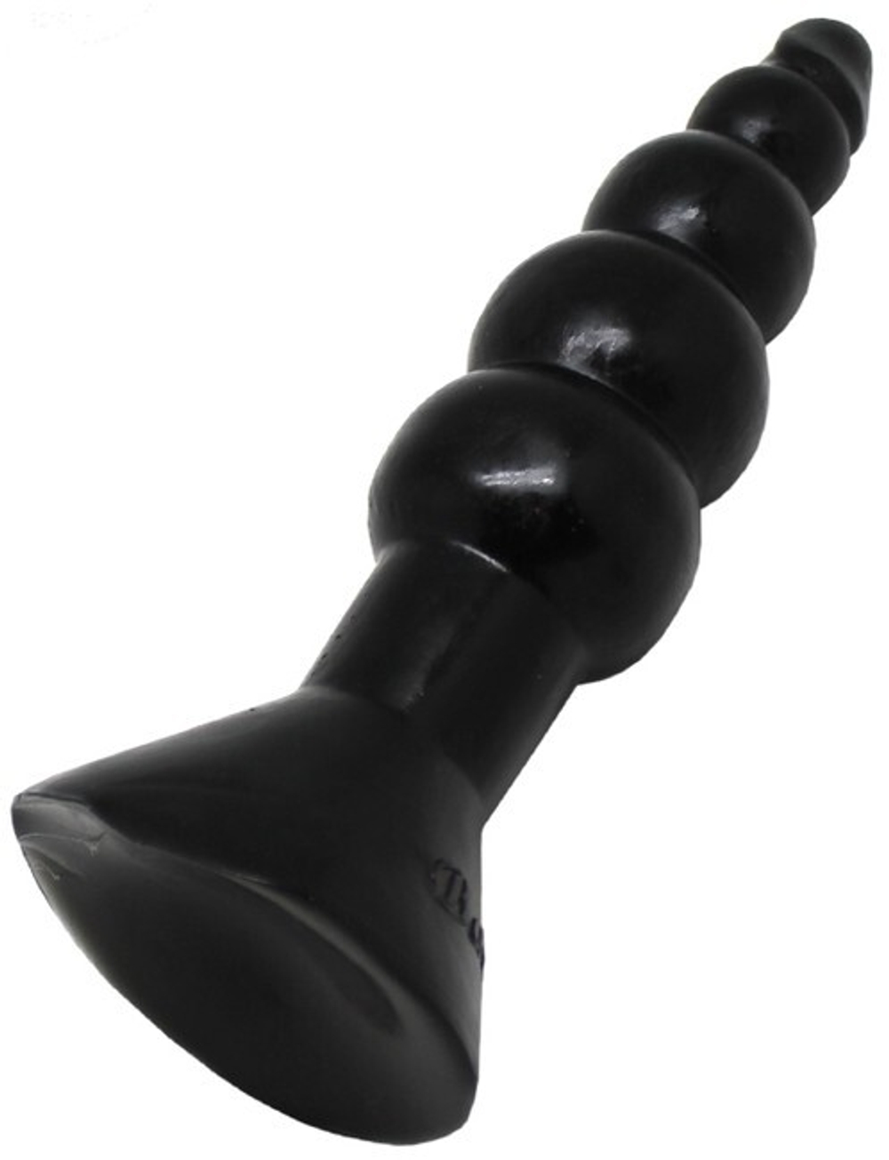 Гелевый анальный массажёр (черный) 45х170 мм (Цвет: черный)