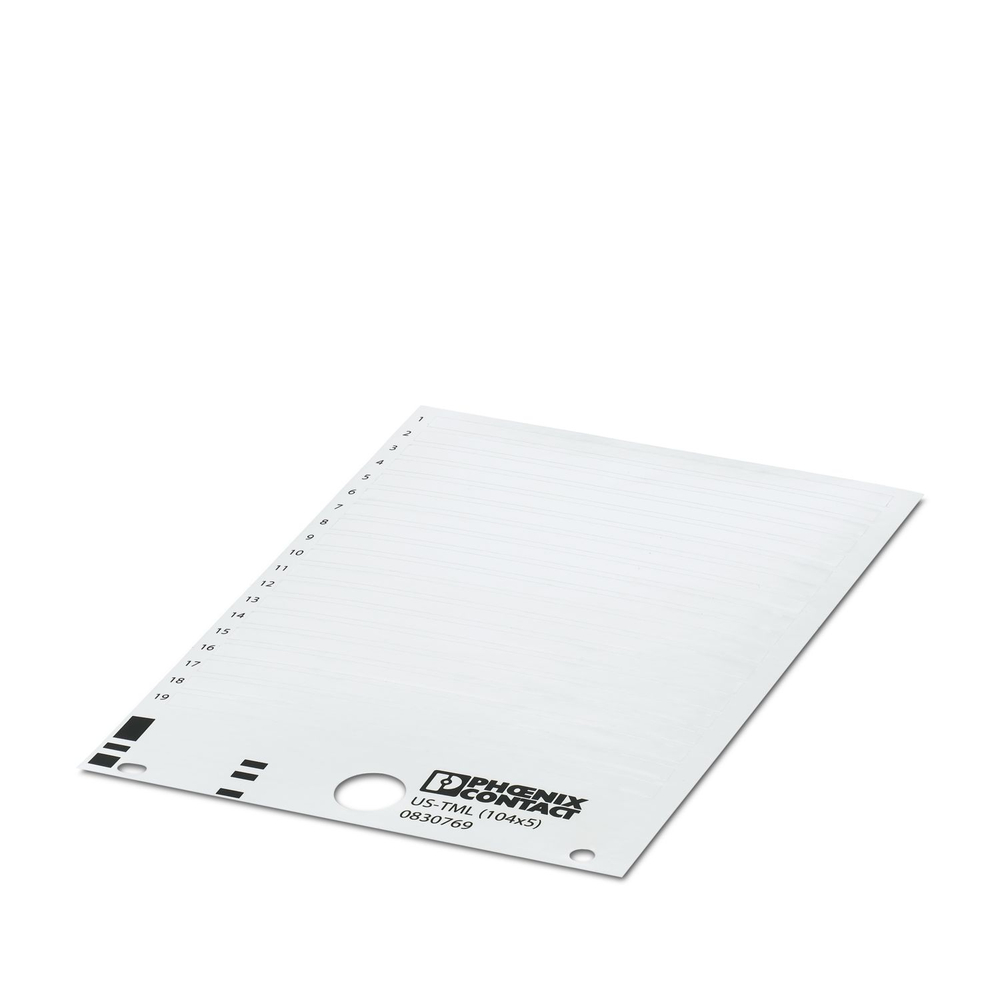 0830769 - US-TML (104X5) - Маркировка для клеммных модулей