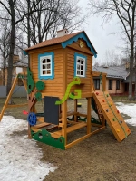 Детская деревянная площадка "Домик 2 Совёнок"
