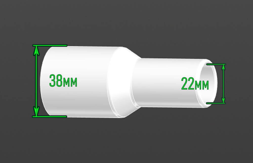 Адаптер (переходник) пылесоса для Makita 22мм / 38мм