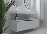 Нижняя тумба Armadi Art VALLESSI UNO-S 140 белый глянец