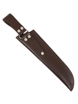 Ножны-чехол для ножа кожаный без гарды Prival Н2,  для клинка  до 210х45мм