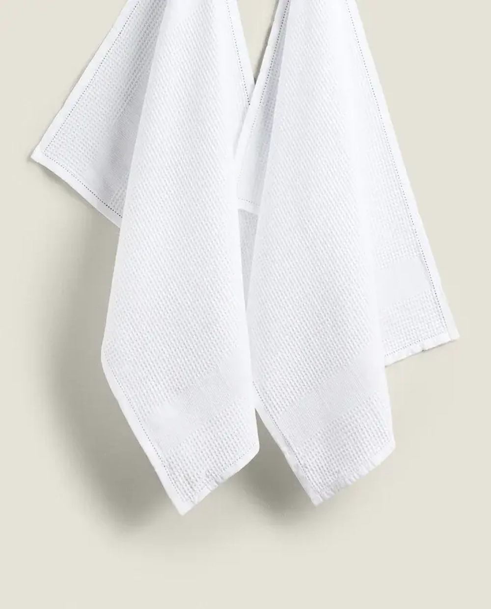 ZARA HOME ВАФЕЛЬНОЕ КУХОННОЕ ПОЛОТЕНЦЕ (НАБОР ИЗ 2 ШТ.),