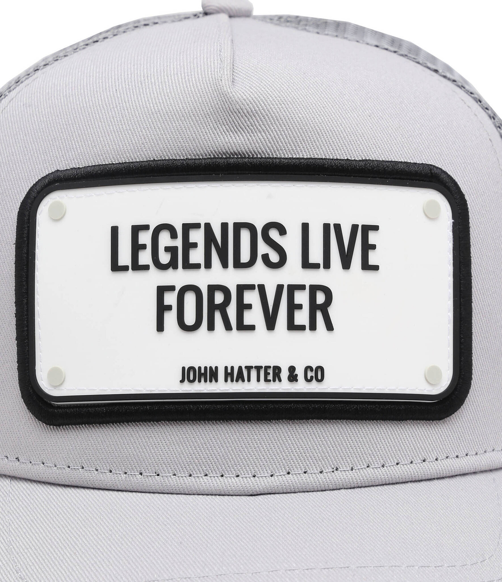 Кепка LEGENDS LIVE FOREVER John Hatter - серый(R-1059-U00)