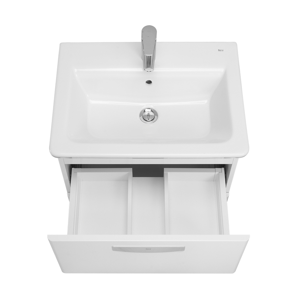 Тумба под раковину Roca The Gap 60 белая матовая ZRU9302734