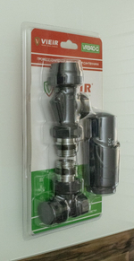 Комплект терморег. 1/2 угловой, осевой (СЕРЫЙ)  ViEiR  (25/1шт)