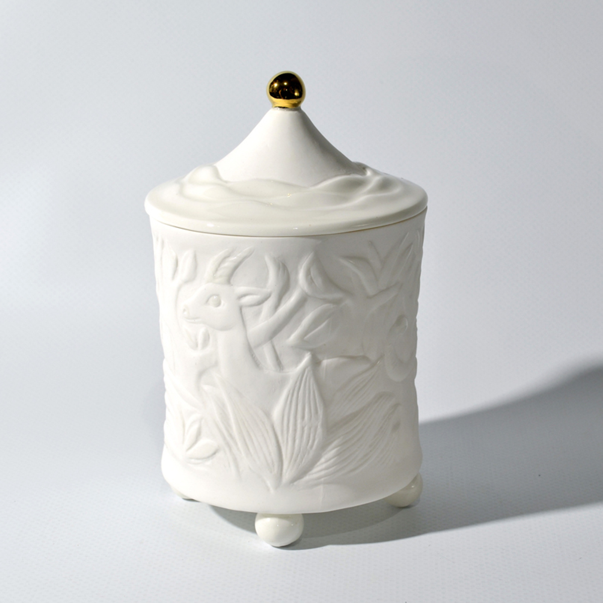 🌸 фарфоровый подсвечник со свечой Джунгли — Leoleo handmade — 8 марта у Феи