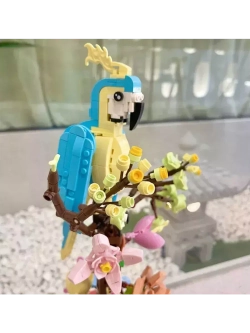 Конструктор Попугай в цветах 1162 детали