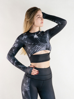 Топ женский IamFighter милитари (черный)