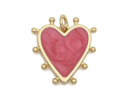 Подвеска "Сердце" 19мм, эмаль