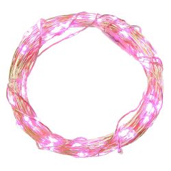 GAEM Электрогирлянда (30 фиолетовых LED, 1 реж свеч, серебр шнур, 1 W), L3м, 2хAA н/п