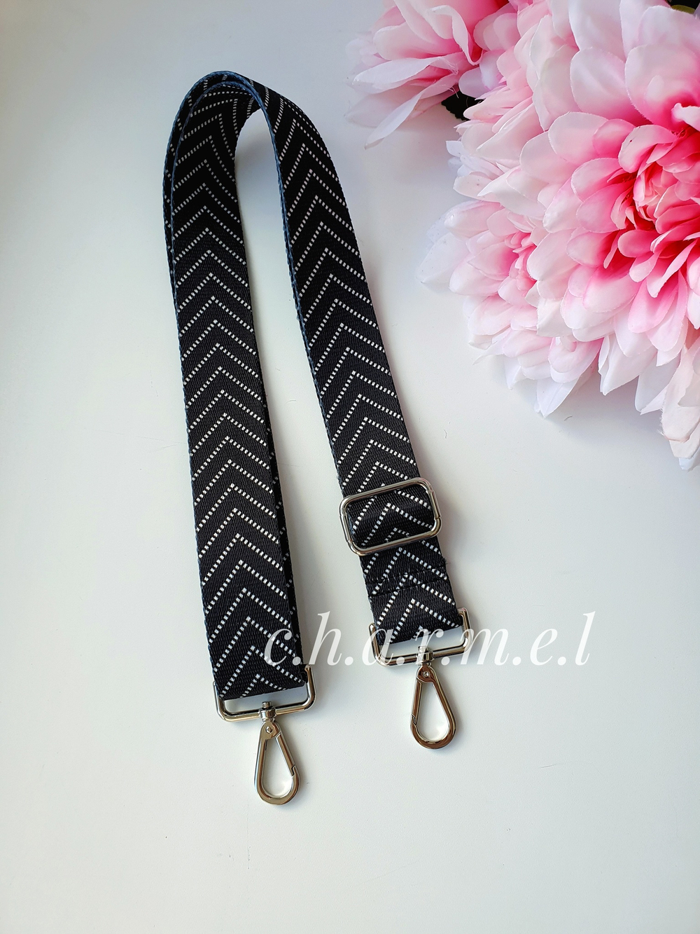 Чёрный ёлочка Ремень для сумки