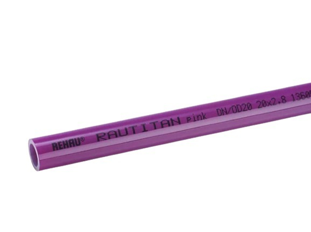 Труба универсальная RAUTITAN pink+ 25х3.5 мм, бухта 50 м