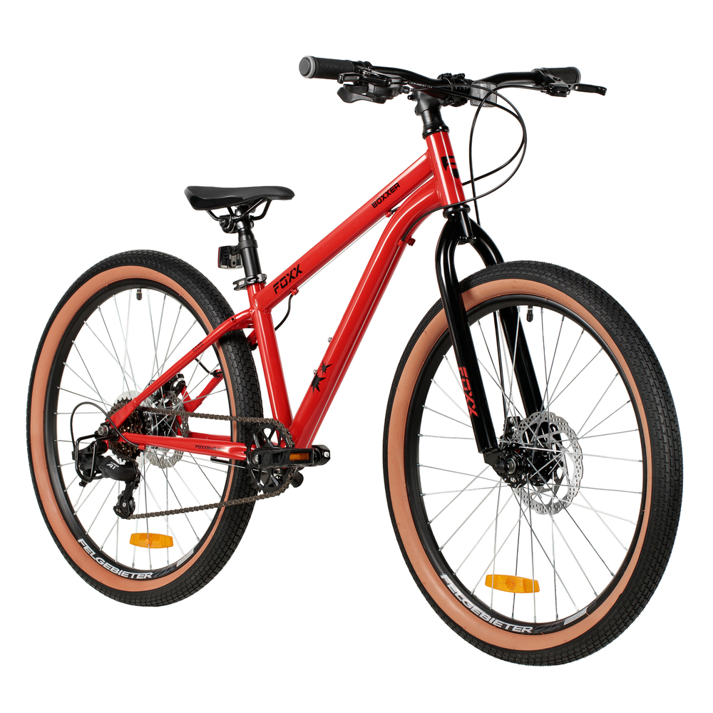 Велосипед 24" FOXX BOXXER р.12" сталь, красный