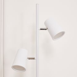 ULM-T600 2х6W-4500K-DIM WHITE Торшер напольный светодиодный. 2х6W. Сенсорный выключатель. Диммер. Белый. ТМ Uniel