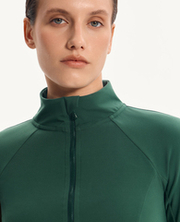 Лонгслив на молнии Slim Fit, Refreshing Green