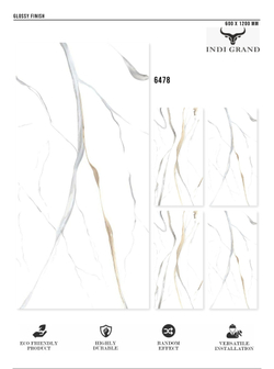 Керамогранит glossy №5, 60х120, 6478