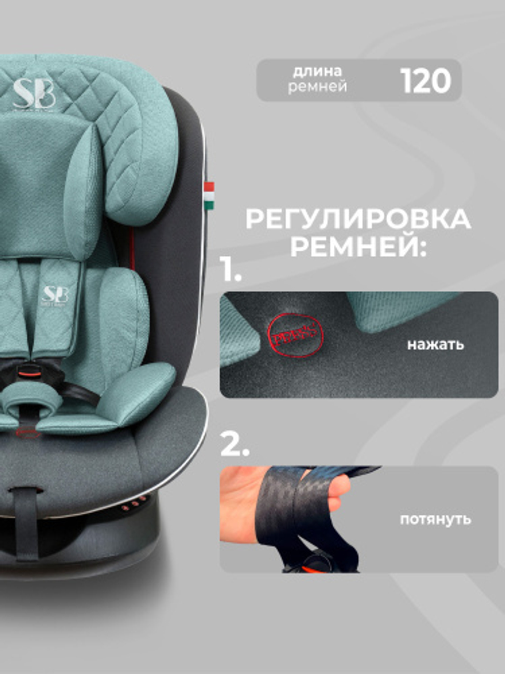 Автокресло  Sweet Baby Crosstour 360 SPS Isofix группа 0123 (0-36)