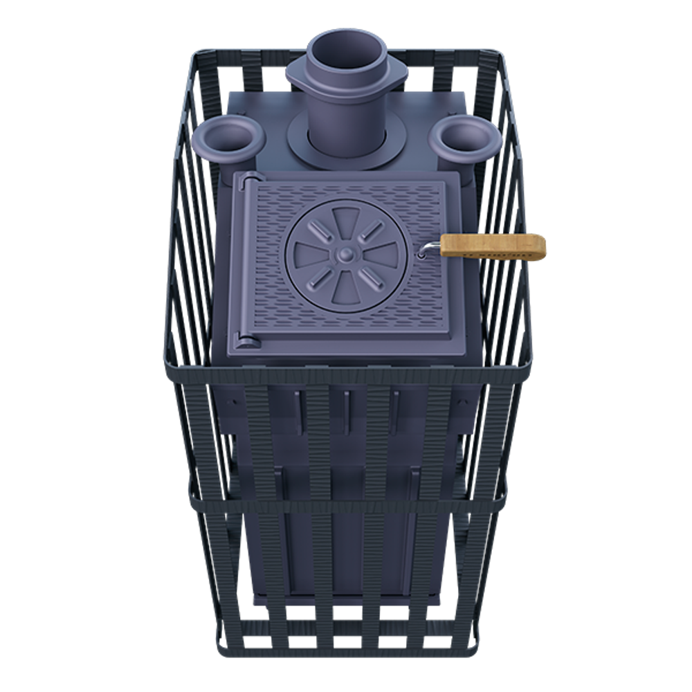 Чугунная печь для бани Гроза 24 (М) Ураган