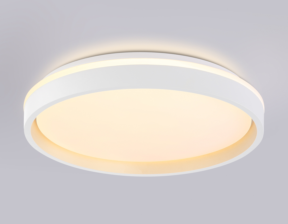 FZ607 WH/GD белый/золото IP20 66W 3000K-6500K+RGB D490*85 (ПДУ ИК)