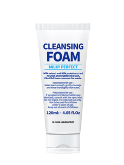 Пенка на млочном протеине W.SKIN MILKY PERFECT CLEANSING FOAM