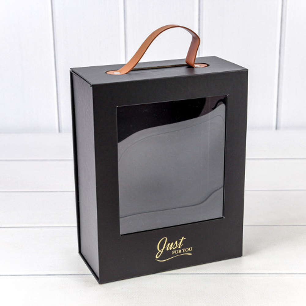 Коробка сборная 18х8.5х23 см на магнитах (Черный)