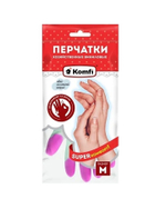 Перчатки хозяйственные виниловые (без внутр.покрытия) 3 цвета в коробке (х72)